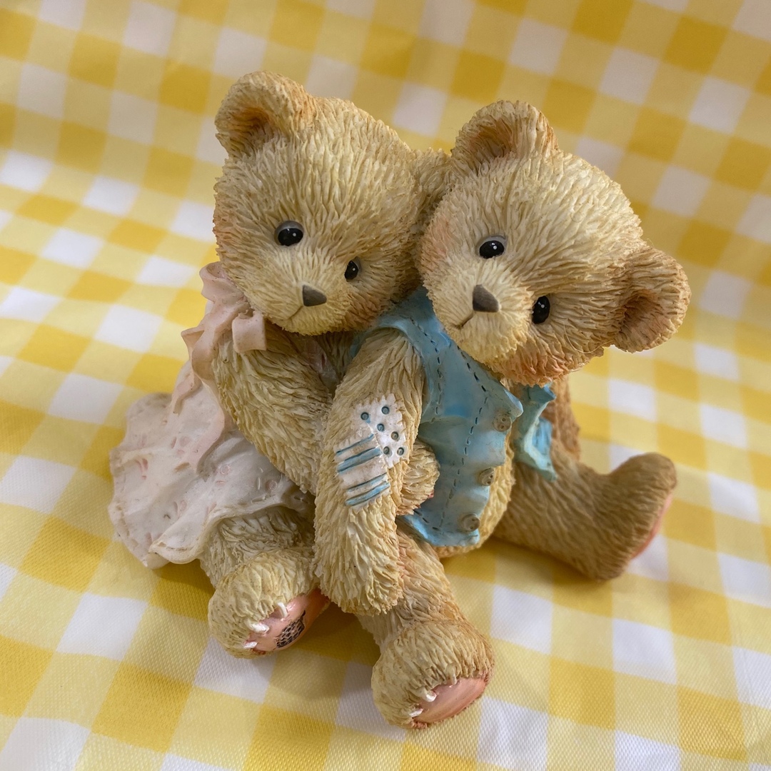 cherished teddies テディベア 熊 陶器 置物 オブジェ 飾り