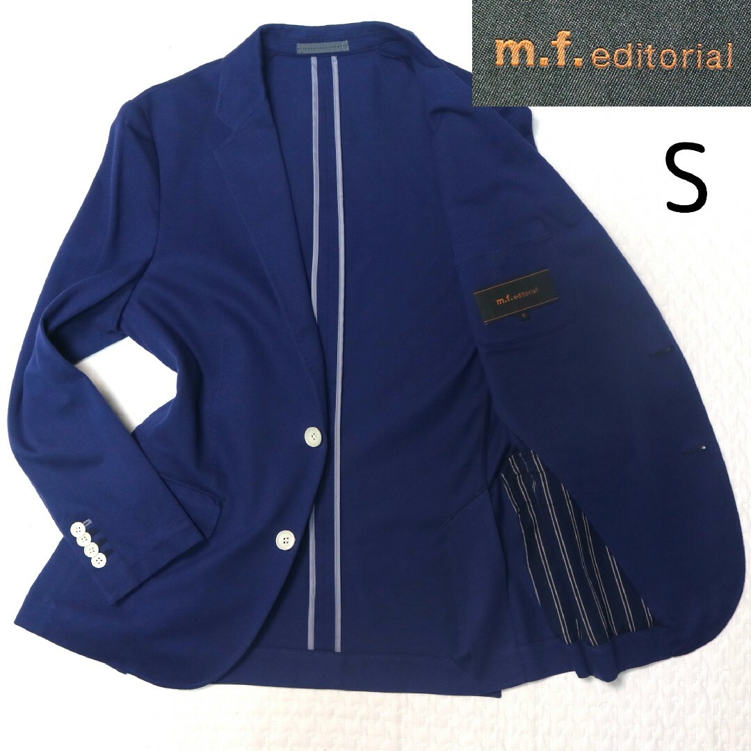 美品】m.f.editorialネイビージャケット - テーラードジャケット
