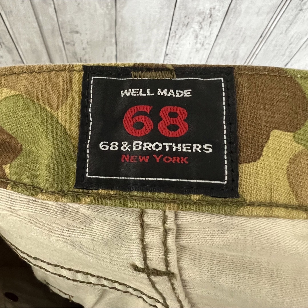 68&brothers(シックスティエイトアンドブラザーズ)の美品！68&BROTHERS迷彩ショートパンツ！日本製！ メンズのパンツ(ショートパンツ)の商品写真