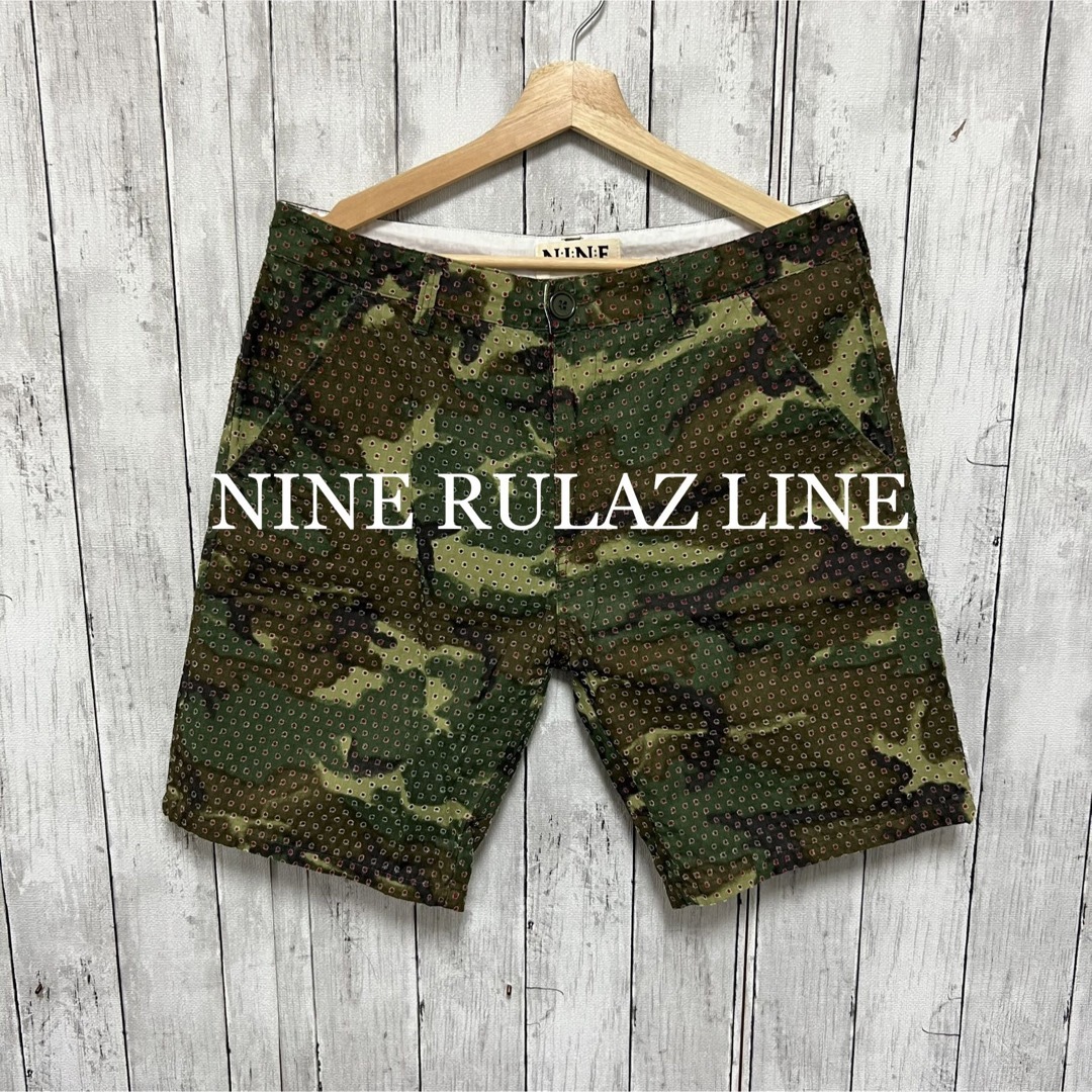 NINE RULAZ(ナインルーラーズ)のNINE RULAZ LINE 迷彩ショートパンツ！ メンズのパンツ(ショートパンツ)の商品写真