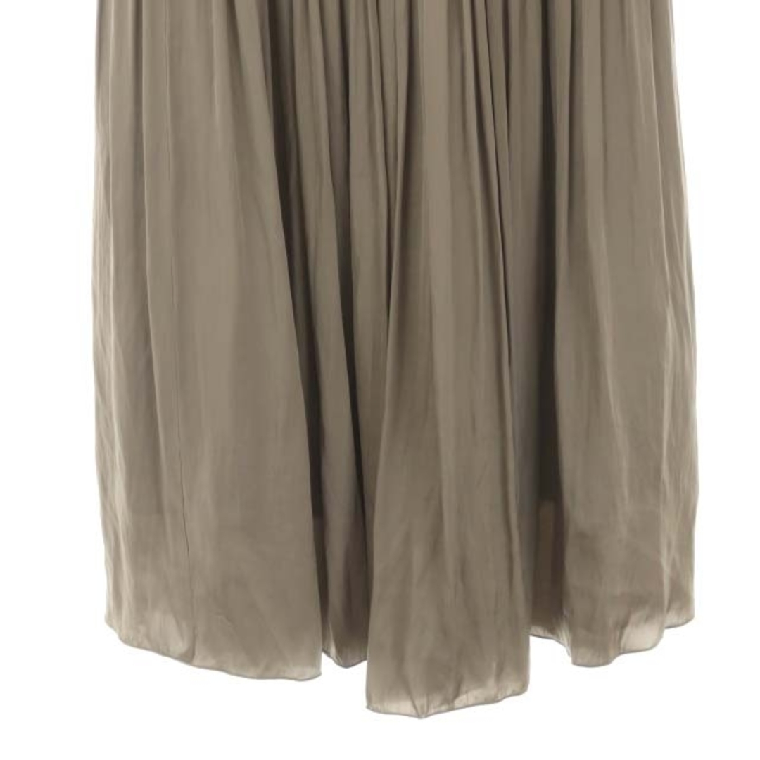 GALLARDA GALANTE(ガリャルダガランテ)のガリャルダガランテ サテンギャザースカート フレアスカート ロング 0 グレー レディースのスカート(ロングスカート)の商品写真