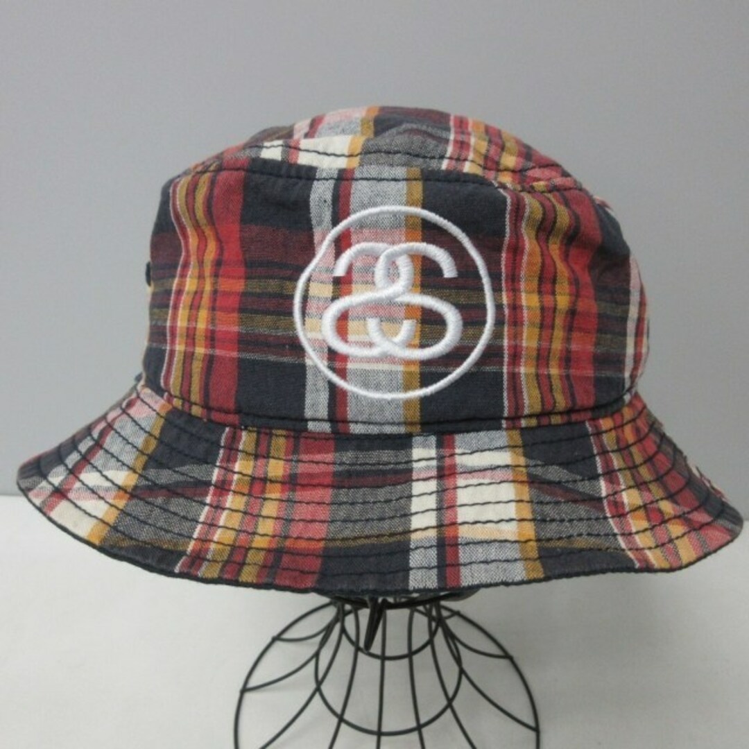 レア stussy ステューシー チェック柄 バケットハット ビンテージ80s
