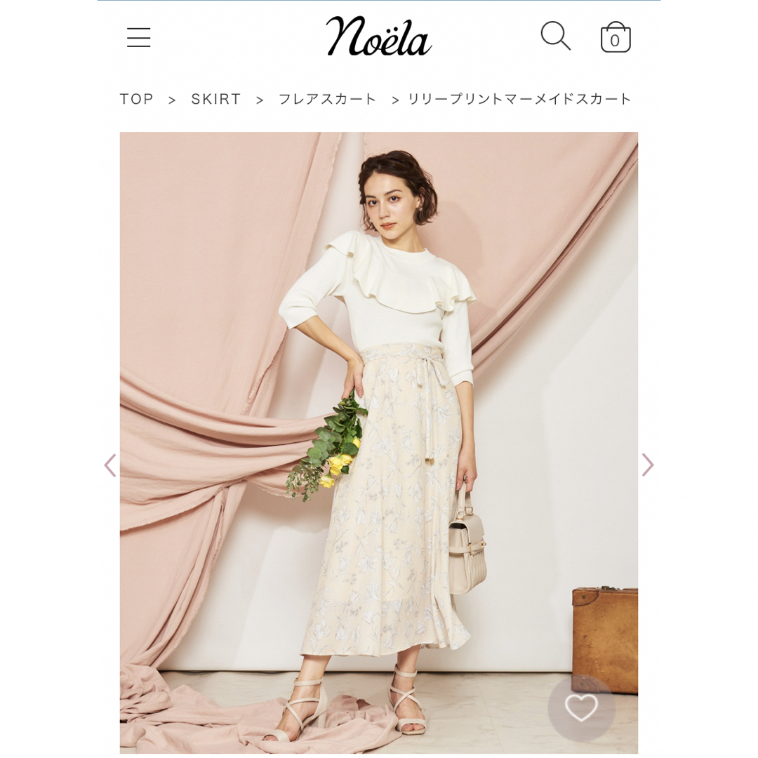 Noela(ノエラ)のノエラ リリープリントマーメイドスカート レディースのスカート(ロングスカート)の商品写真