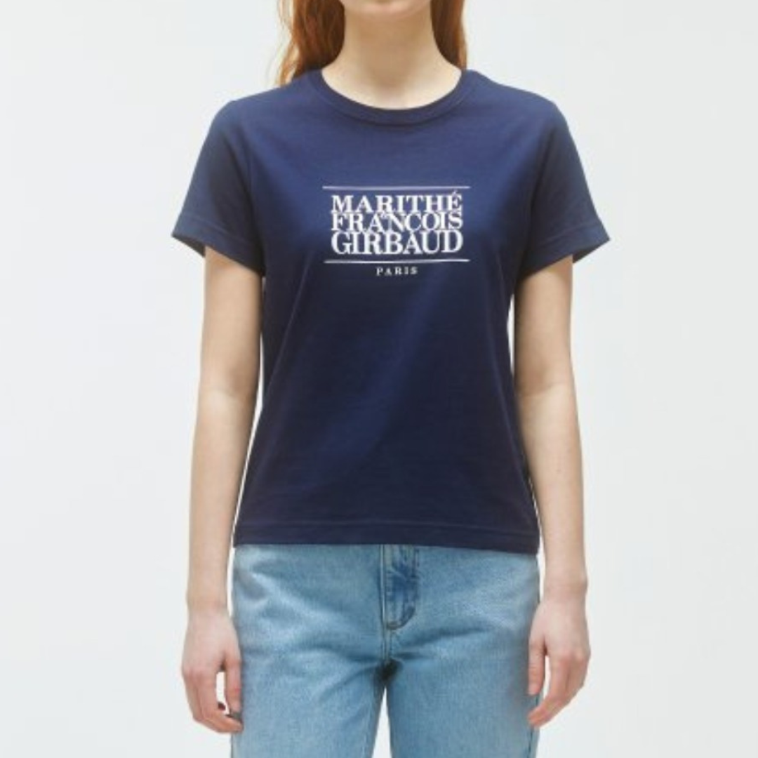 【未使用】マリテフランソワジルボー ロゴ 半袖Tシャツ 3