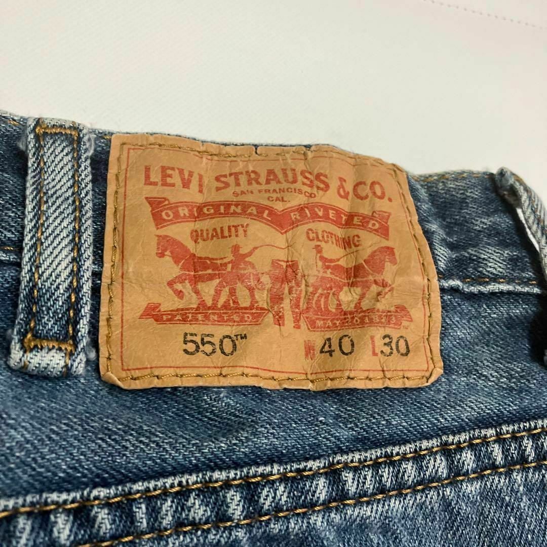 Levi's(リーバイス)の【ビッグシルエット】LEVI’S 550 W40×L30 デニム バギーパンツ メンズのパンツ(デニム/ジーンズ)の商品写真