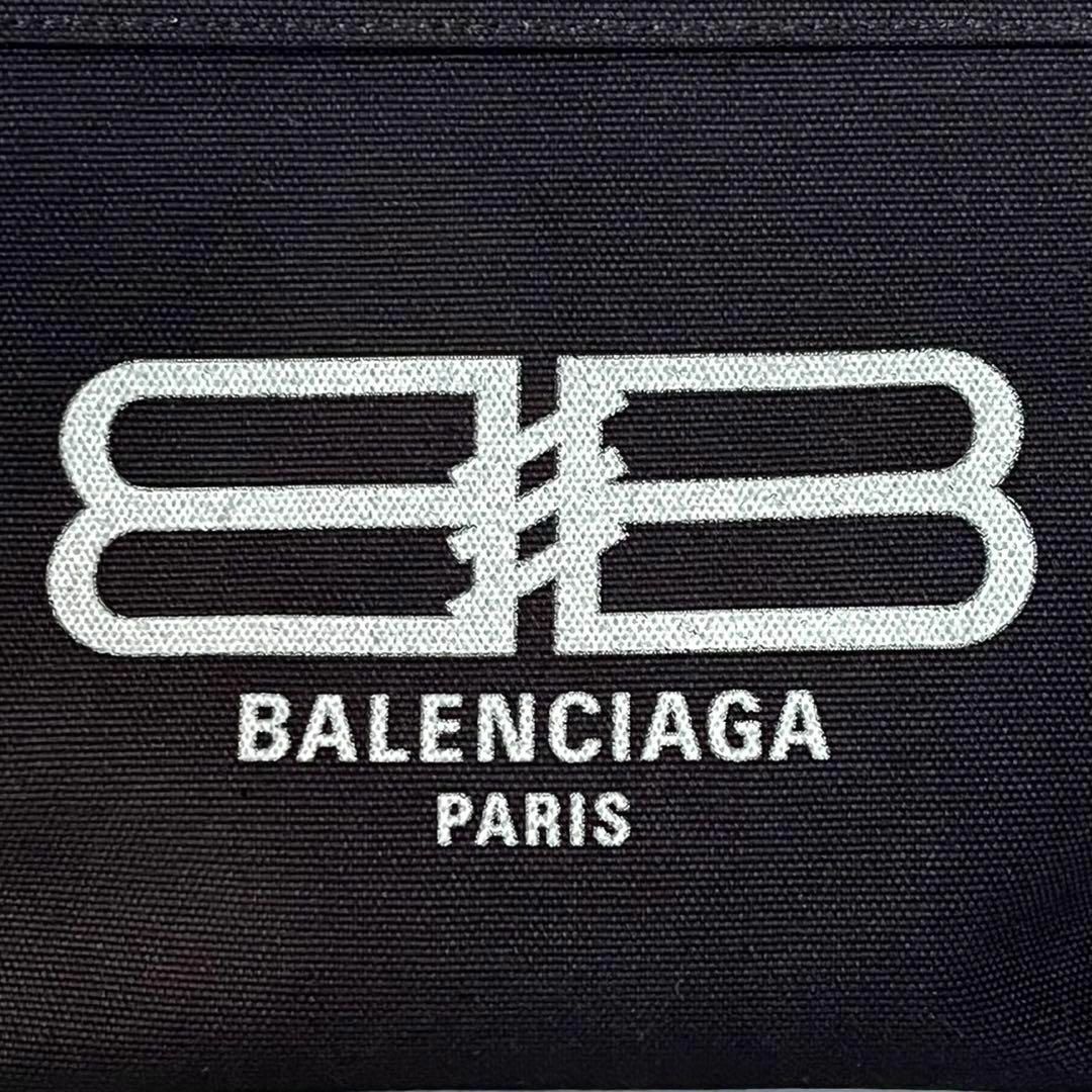 新品未使用 BALENCIAGA バレンシアガ キャンバスロゴポーチ ブラック