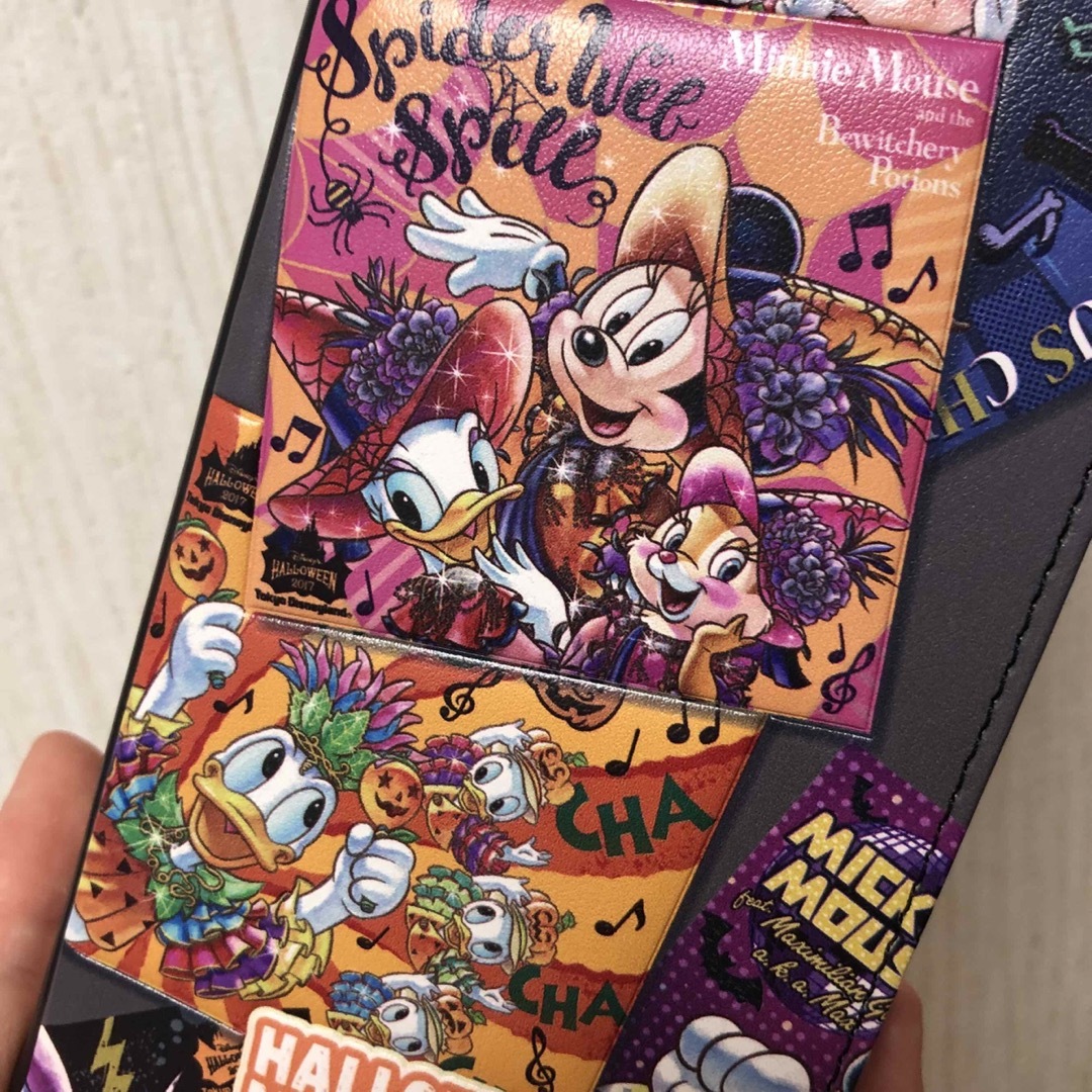 Disney(ディズニー)のTDL ディズニー ハロウィン ミッキー ミニー スマホケース 多機種 スマホ/家電/カメラのスマホアクセサリー(モバイルケース/カバー)の商品写真