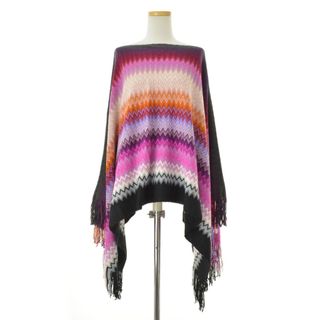 ミッソーニ(MISSONI)の【MISSONI】P045WMD5584 マルチストライプウールブレンドポンチョ(ポンチョ)