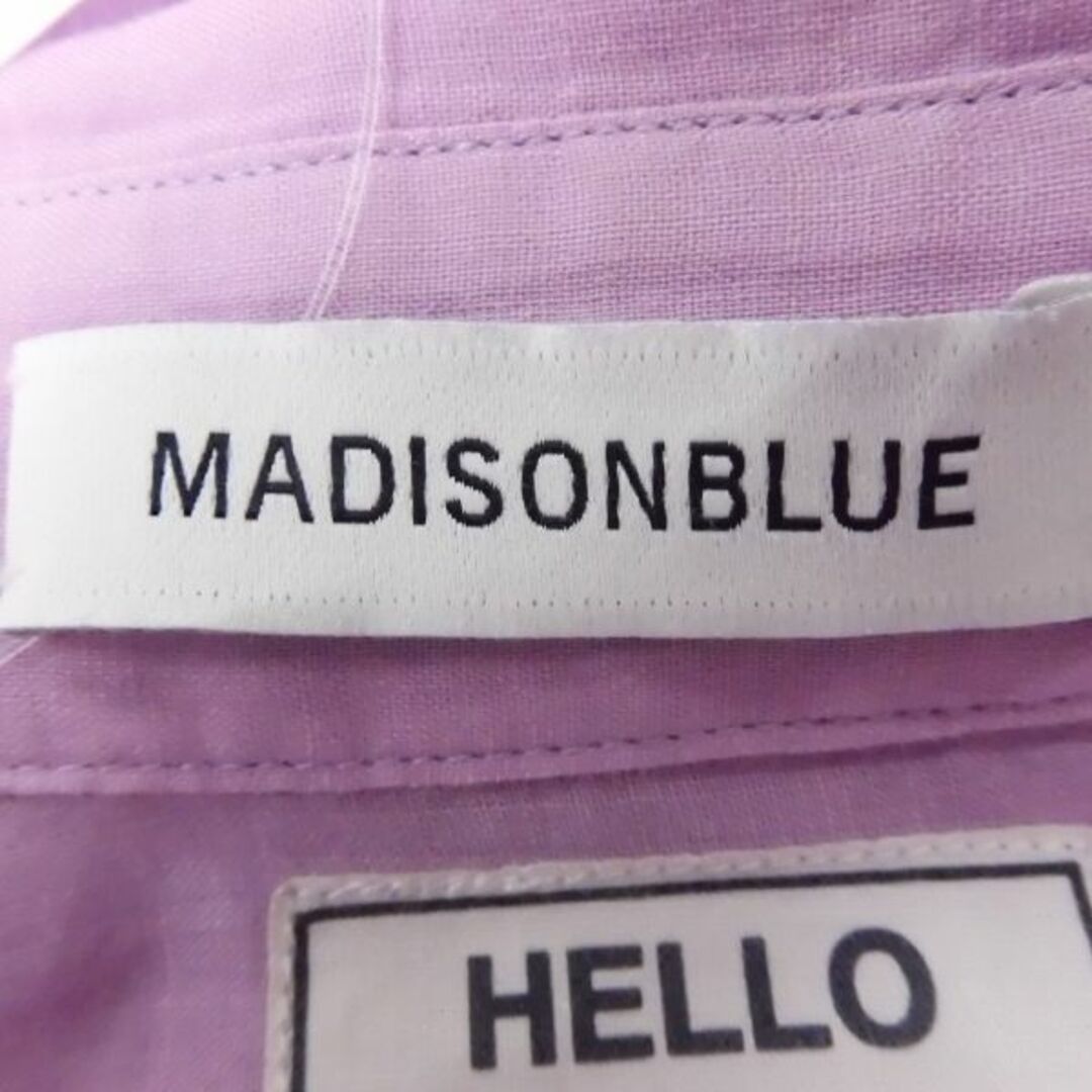 MADISONBLUE(マディソンブルー)の美品 MADISONBLUE マディソンブルー ワンピース 1点 ピンク F リネン100％ 麻 シャツ 膝丈 レディース AM4383A52  レディースのワンピース(ミニワンピース)の商品写真