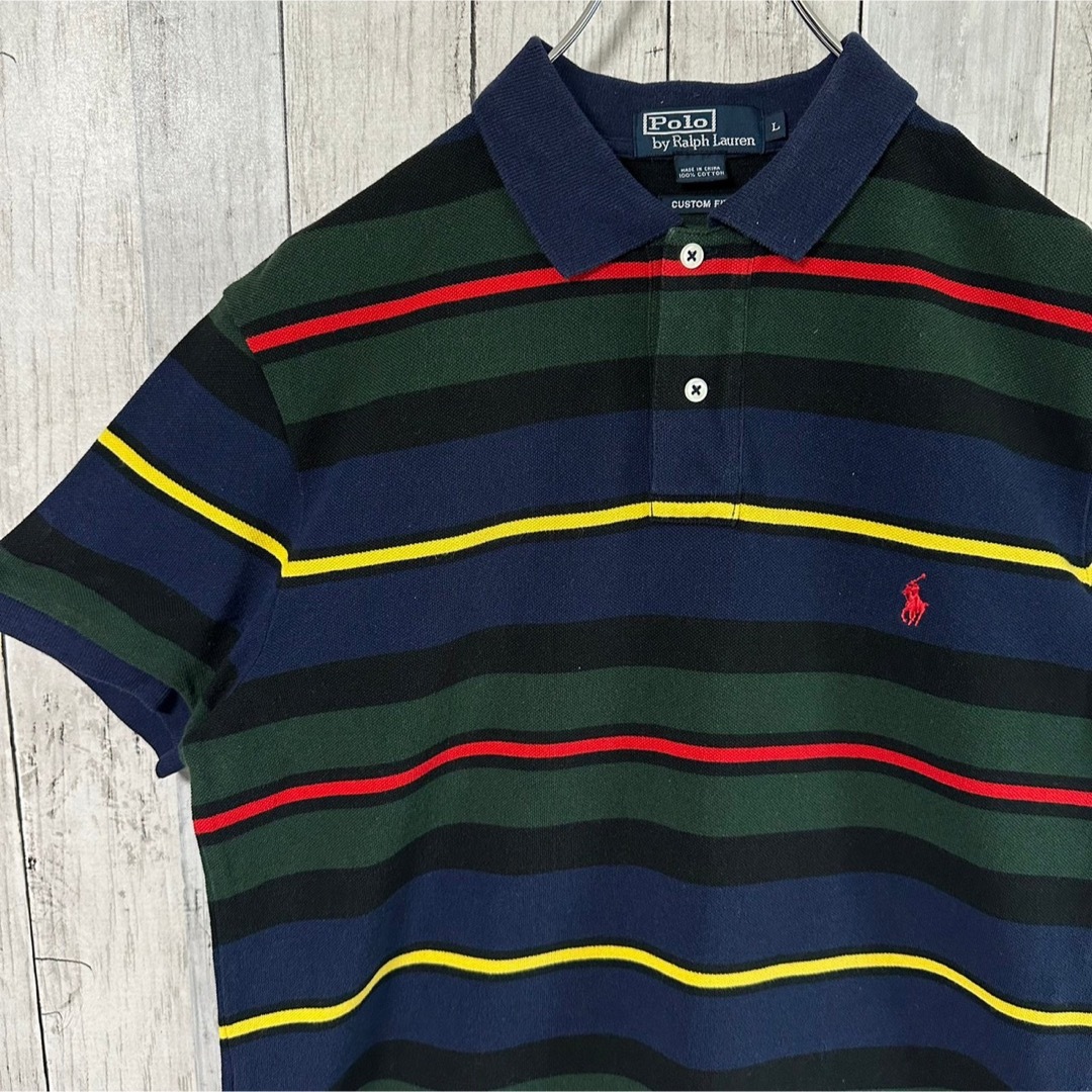 Ralph Lauren - Ralph Lauren ポロシャツ L 刺繍ロゴ ワンポイントロゴ