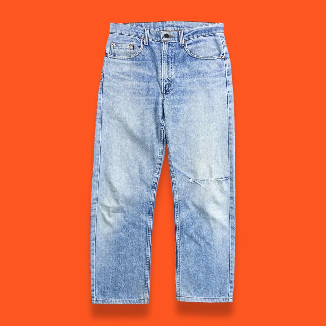 80s 90s USA製 Levi's リーバイス 505 ダメージ クラッシュ - デニム