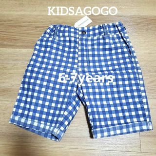 KIDSAGOGO キッズアゴーゴー ハーフパンツ　ブルー　6-7years(パンツ/スパッツ)