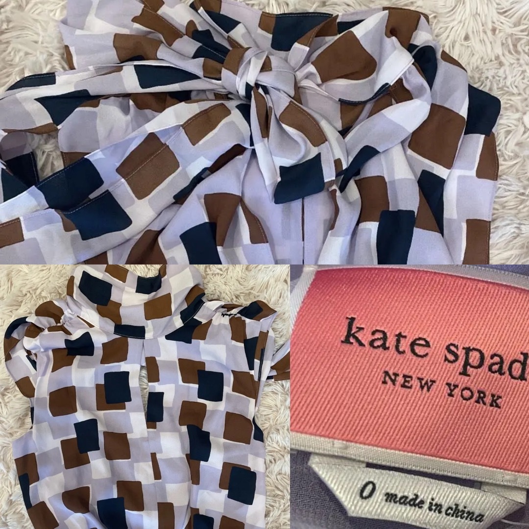 kate spade new york(ケイトスペードニューヨーク)の美品⭐︎kate spade ノースリーブワンピース　US0 レディースのワンピース(ロングワンピース/マキシワンピース)の商品写真