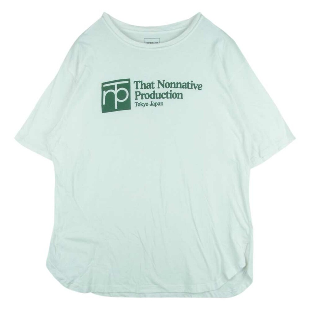 nonnative(ノンネイティブ)のnonnative ノンネイティブ 20SS NN-T3758 UNIVERSITY TEE Tシャツ 半袖 コットン 日本製 ホワイト系 2【中古】 メンズのトップス(Tシャツ/カットソー(半袖/袖なし))の商品写真