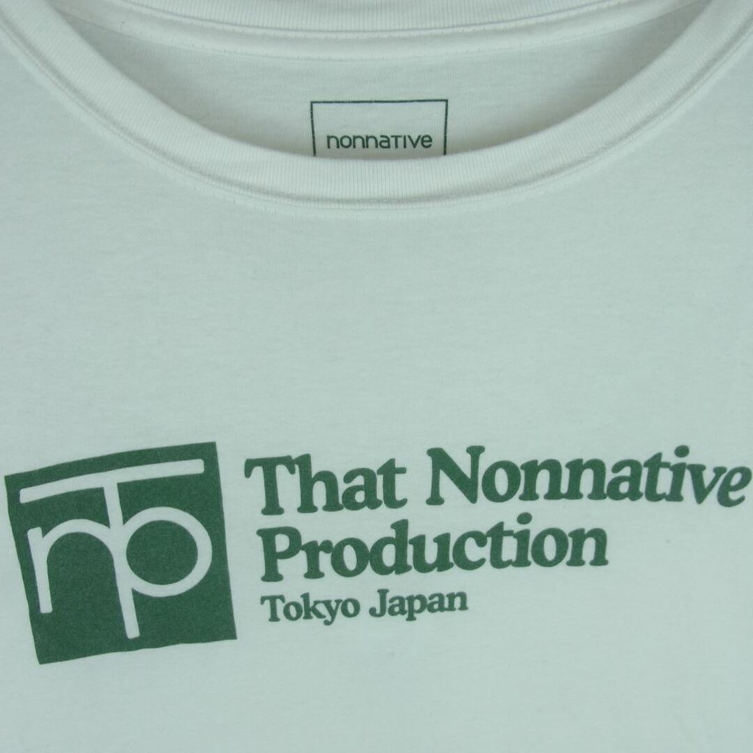 nonnative(ノンネイティブ)のnonnative ノンネイティブ 20SS NN-T3758 UNIVERSITY TEE Tシャツ 半袖 コットン 日本製 ホワイト系 2【中古】 メンズのトップス(Tシャツ/カットソー(半袖/袖なし))の商品写真