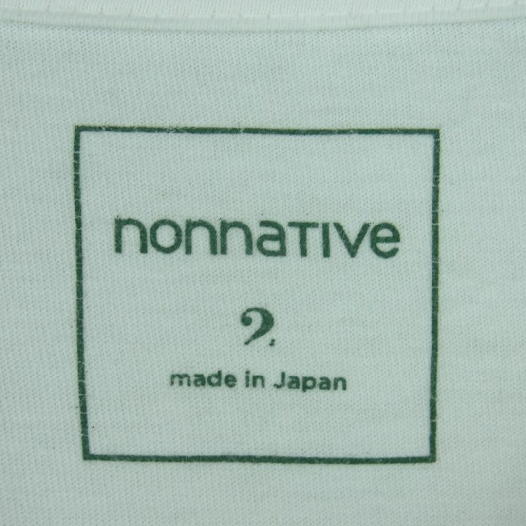 nonnative(ノンネイティブ)のnonnative ノンネイティブ 20SS NN-T3758 UNIVERSITY TEE Tシャツ 半袖 コットン 日本製 ホワイト系 2【中古】 メンズのトップス(Tシャツ/カットソー(半袖/袖なし))の商品写真