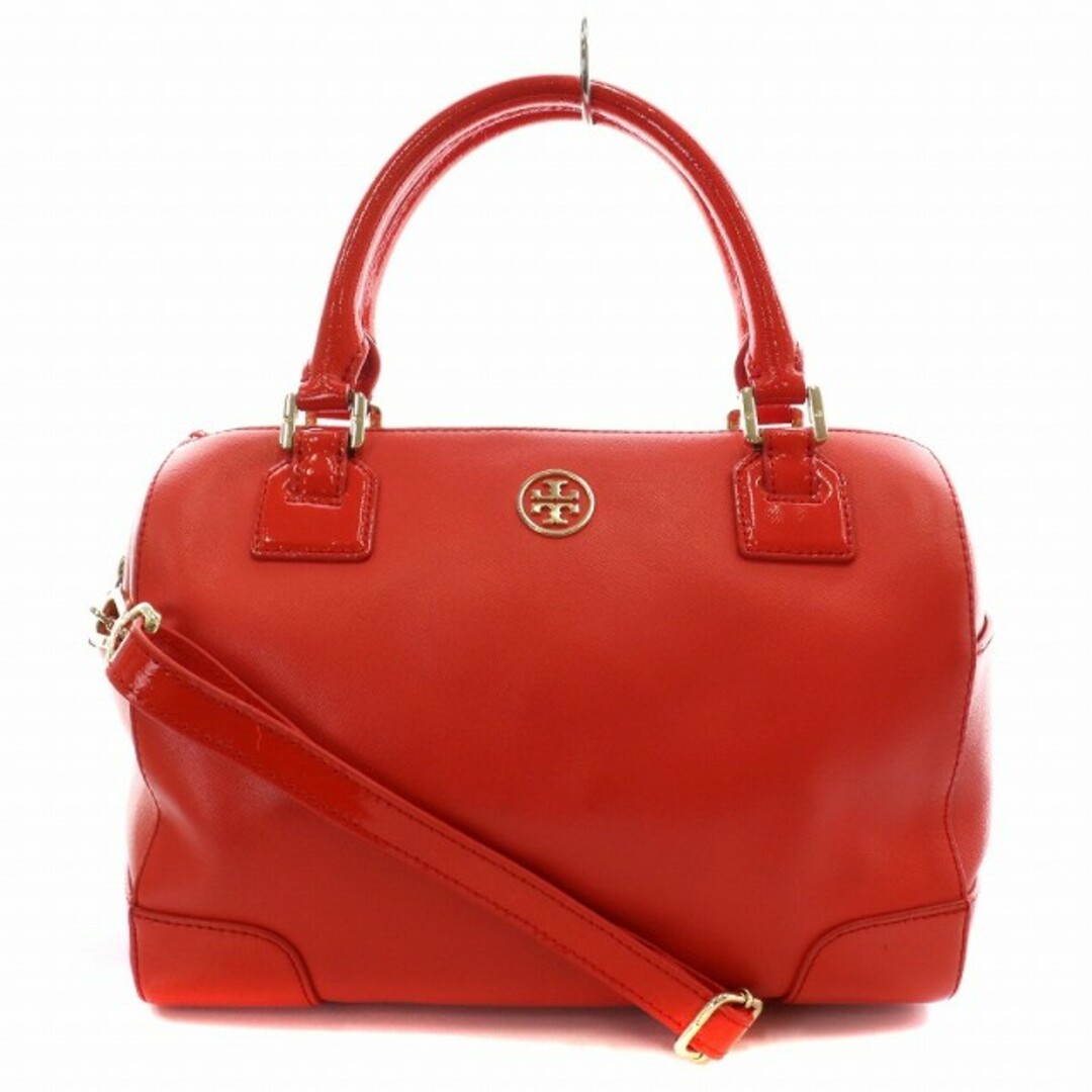 Tory Burch(トリーバーチ)のトリーバーチ ハンドバッグ ショルダーバッグ ボストンバッグ レザー 赤 レディースのバッグ(ハンドバッグ)の商品写真