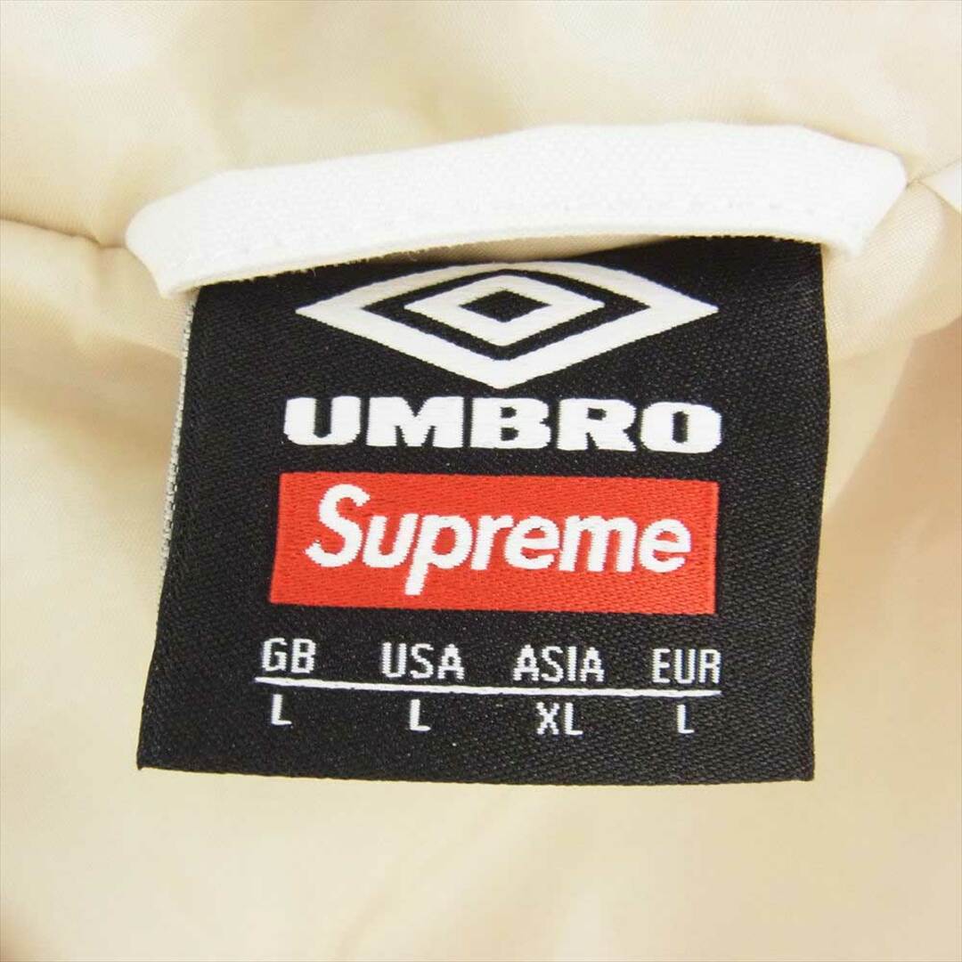 Supreme シュプリーム ジャケット 23SS × Umbro Hooded Anorak アンブロ フーディー アノラック ナイロン ジャケット L オフホワイト系 USA:L【新古品】【未使用】 3
