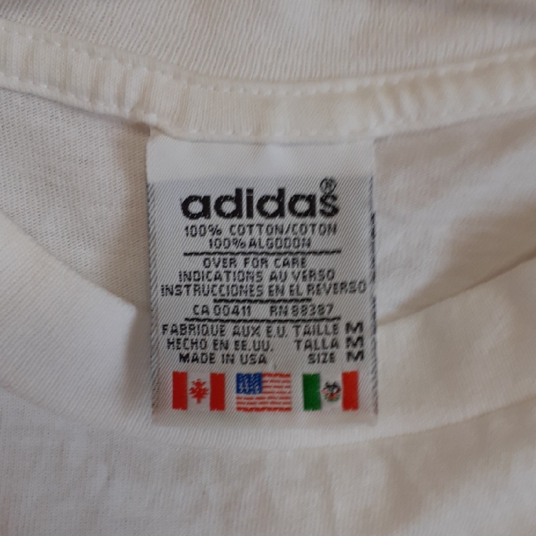 adidas(アディダス)の★十三様専用★　USA製 adidasTシャツ 万国タグ 90s トレフィルロゴ メンズのトップス(Tシャツ/カットソー(半袖/袖なし))の商品写真