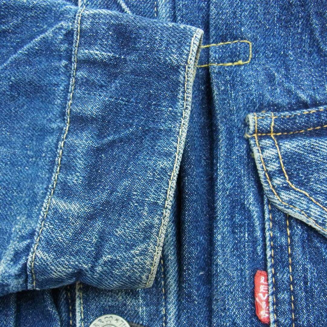 Levi's(リーバイス)のLevi's リーバイス デニムジャケット ヴィンテージ オリジナル 506xx 1st 刻印ツメ シンチバックリペア 片面 均等V デニム ジャケット インディゴブルー系【中古】 メンズのジャケット/アウター(その他)の商品写真