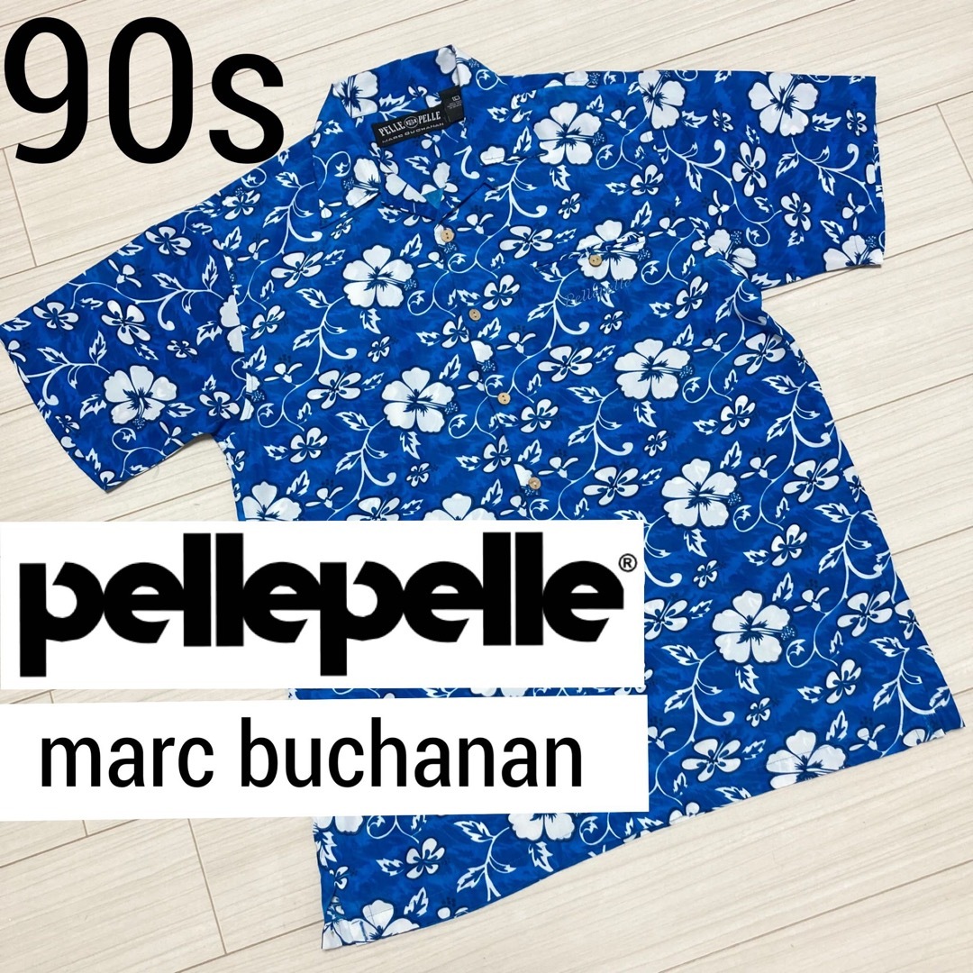 90s■pelle pelle marc buchanan■花柄 アロハシャツ