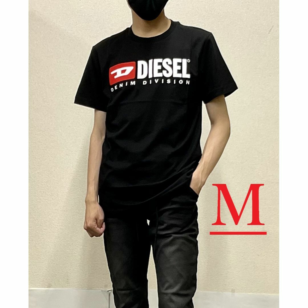 DIESEL(ディーゼル)のディーゼル　Tシャツ 20A23　Mサイズ　ブラック　新品　ロゴ　A03766 メンズのトップス(Tシャツ/カットソー(半袖/袖なし))の商品写真