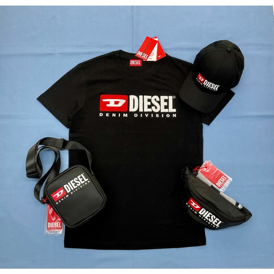 DIESEL(ディーゼル)のディーゼル　Tシャツ 20A23　Mサイズ　ブラック　新品　ロゴ　A03766 メンズのトップス(Tシャツ/カットソー(半袖/袖なし))の商品写真