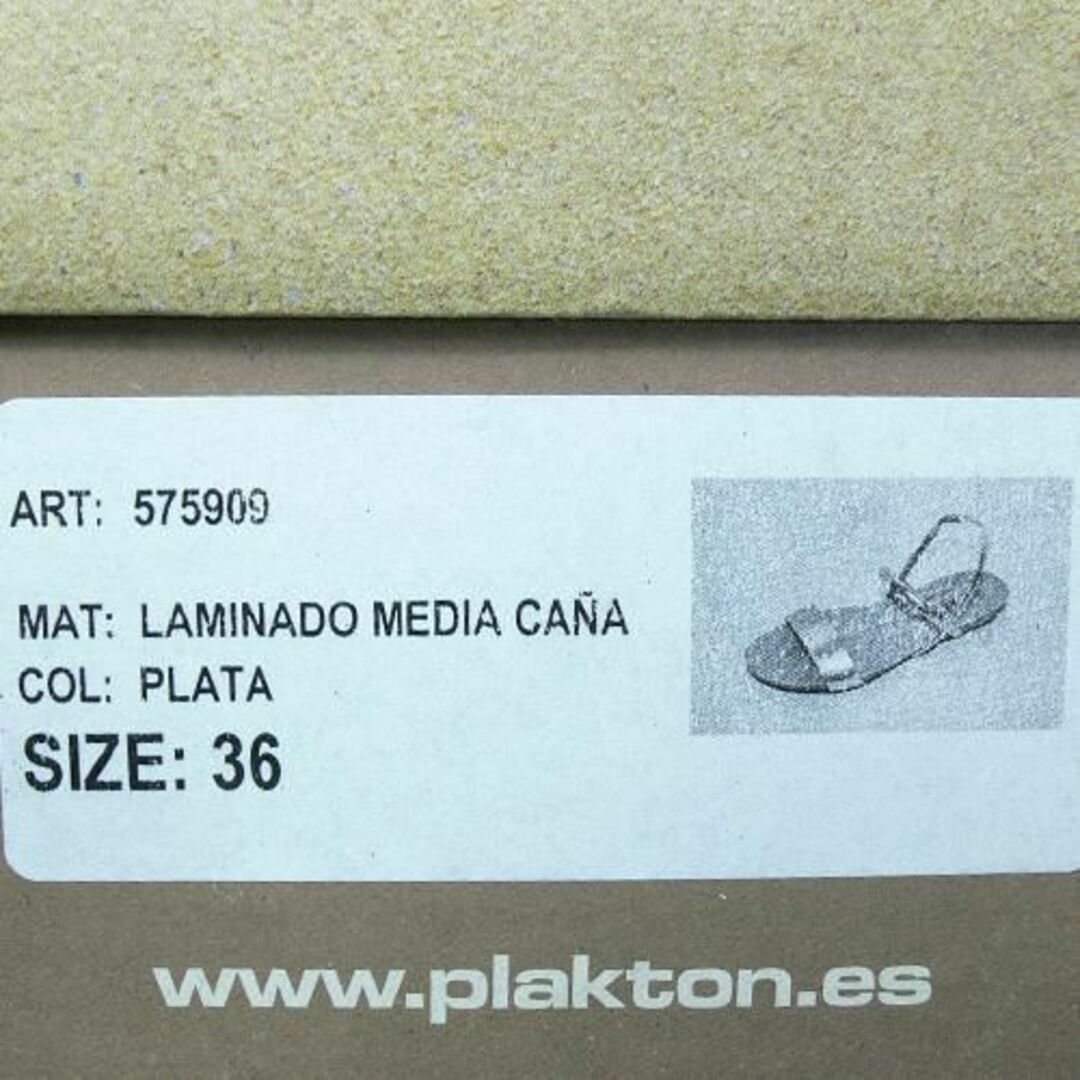 PLAKTON(プラクトン)のPLAKTON プラクトン サンダル 23.0m EU36 SL/SV レディースの靴/シューズ(サンダル)の商品写真