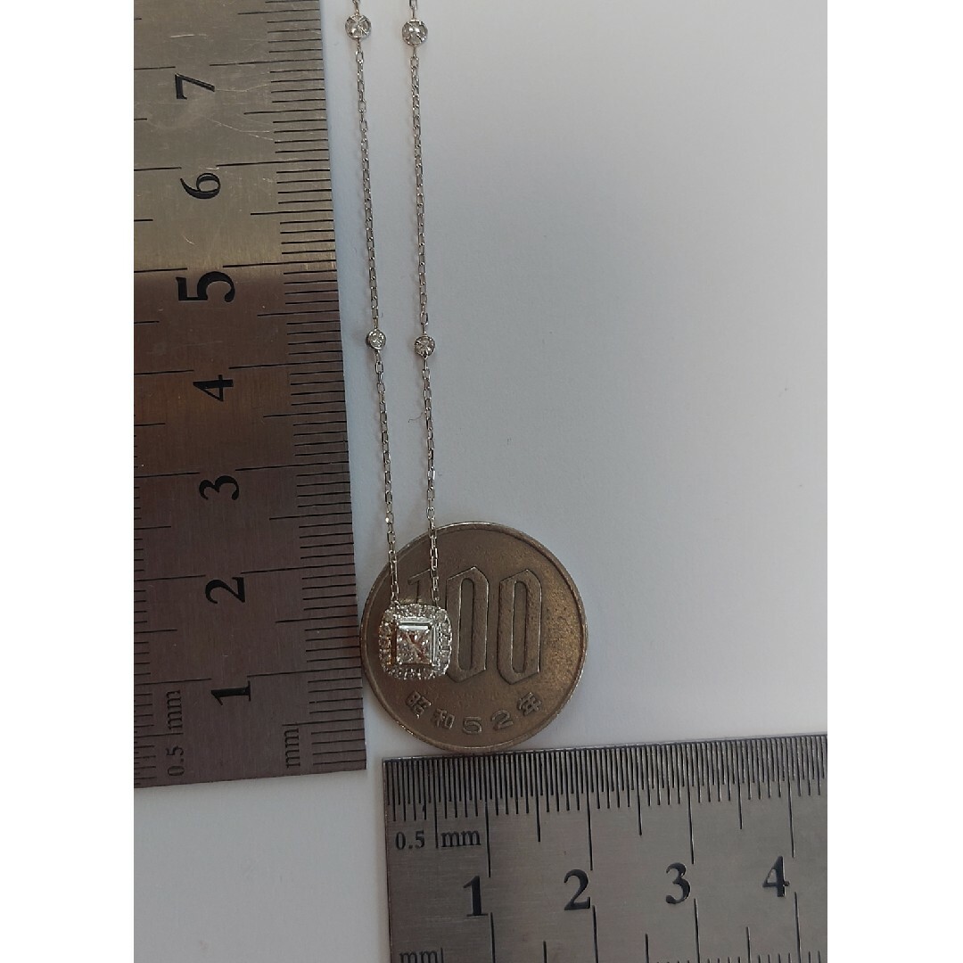 PT900 PT850 ダイヤ0.22キラキラネックレス - 通販 - hydro-mineral.net