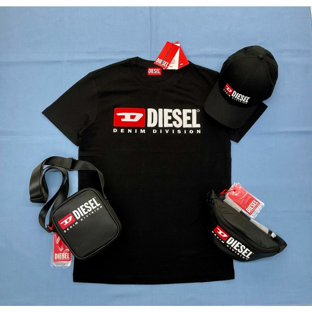 DIESEL(ディーゼル)のディーゼル　Tシャツ 20A23　Lサイズ　ブラック　新品　ロゴ　A03766 メンズのトップス(Tシャツ/カットソー(半袖/袖なし))の商品写真