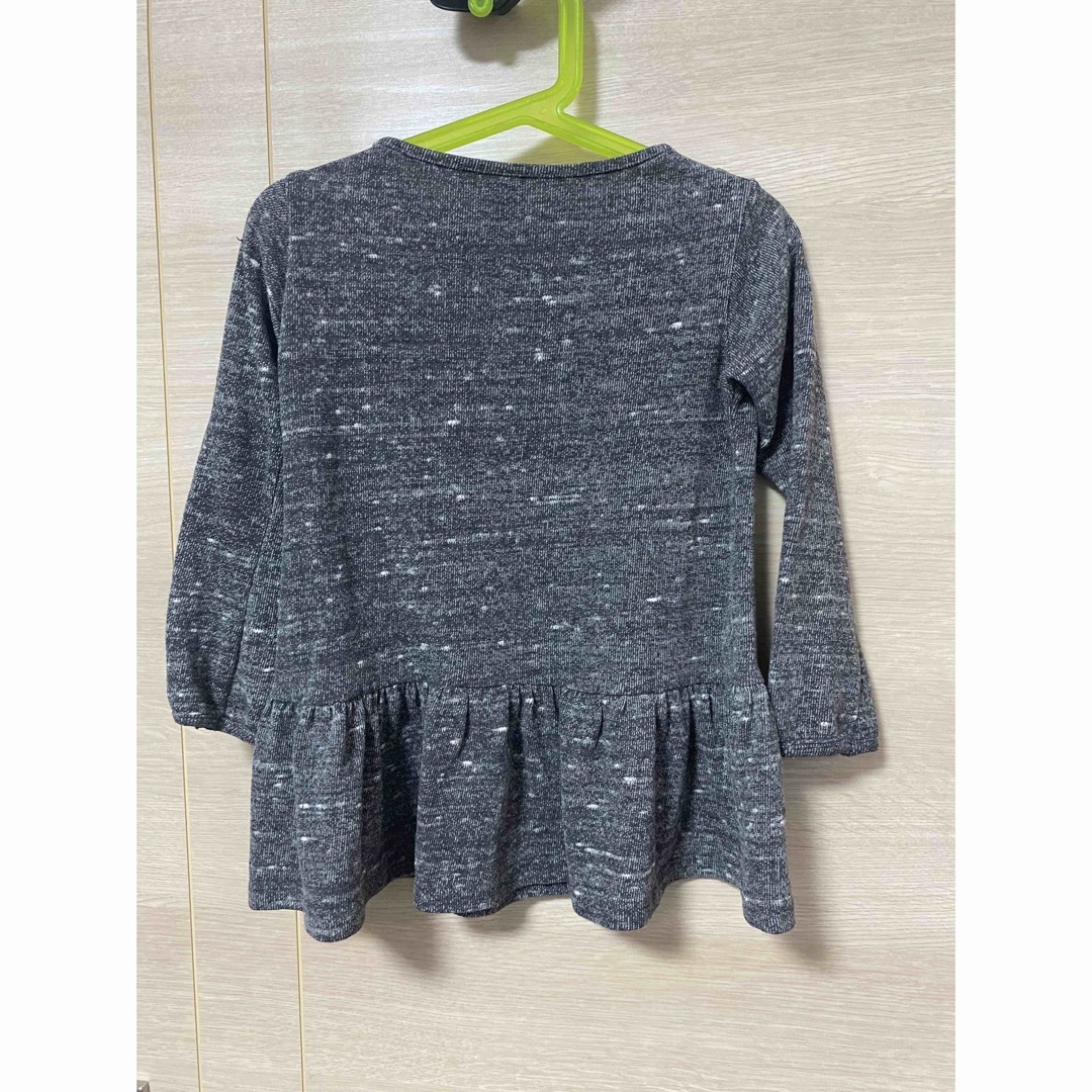 ZARA KIDS(ザラキッズ)のキッズ　ザラ　ワンピース　グレー　3-4Y 104 キッズ/ベビー/マタニティのキッズ服女の子用(90cm~)(ワンピース)の商品写真