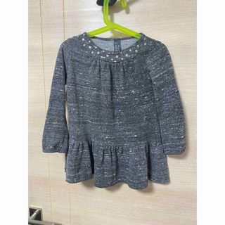 ザラキッズ(ZARA KIDS)のキッズ　ザラ　ワンピース　グレー　3-4Y 104(ワンピース)