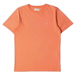 サタデーズサーフニューヨークシティー(SATURDAYS SURF NYC)のSATURDAYS SURF NYC サタデーズサーフニューヨーク Tシャツ サイズ:S ワンポイント アイコン エンブロイダリー クルーネック ライトオレンジ トップス カットソー 半袖 【メンズ】【中古】(Tシャツ/カットソー(半袖/袖なし))