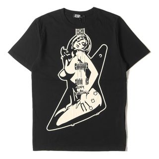 HYSTERIC GLAMOUR ヒステリックグラマー Tシャツ サイズ:S スター ガール ロゴ クルーネック Tシャツ 半袖 0202CT10 星柄 総柄 ピンク トップス カットソー カジュアル ブランド【メンズ】