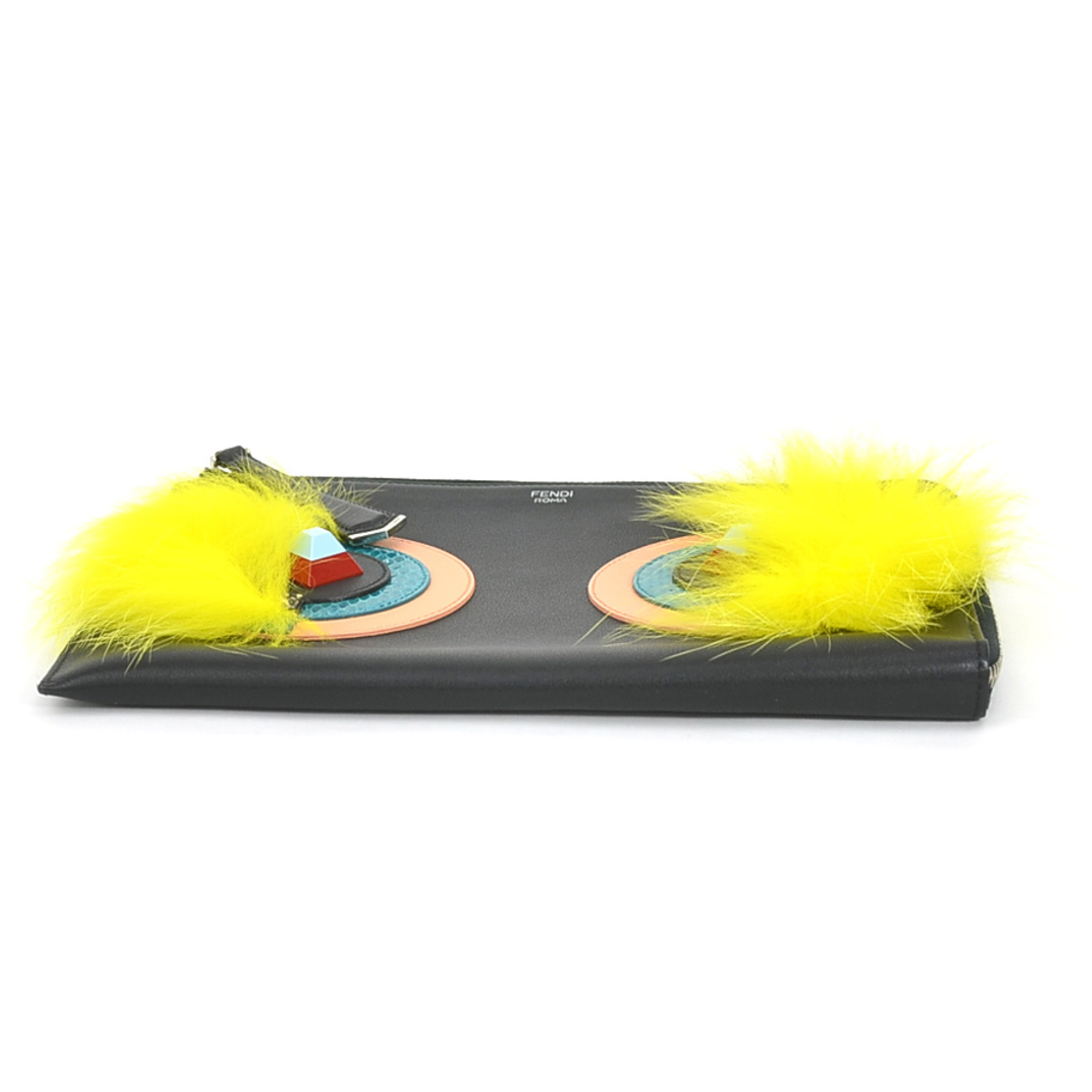 FENDI - フェンディ FENDI クラッチバッグ モンスター レザー/ファー