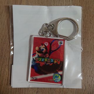 ニンテンドウ(任天堂)のマイニンテンドー マリオテニス64 パッケージキーホルダー(ノベルティグッズ)