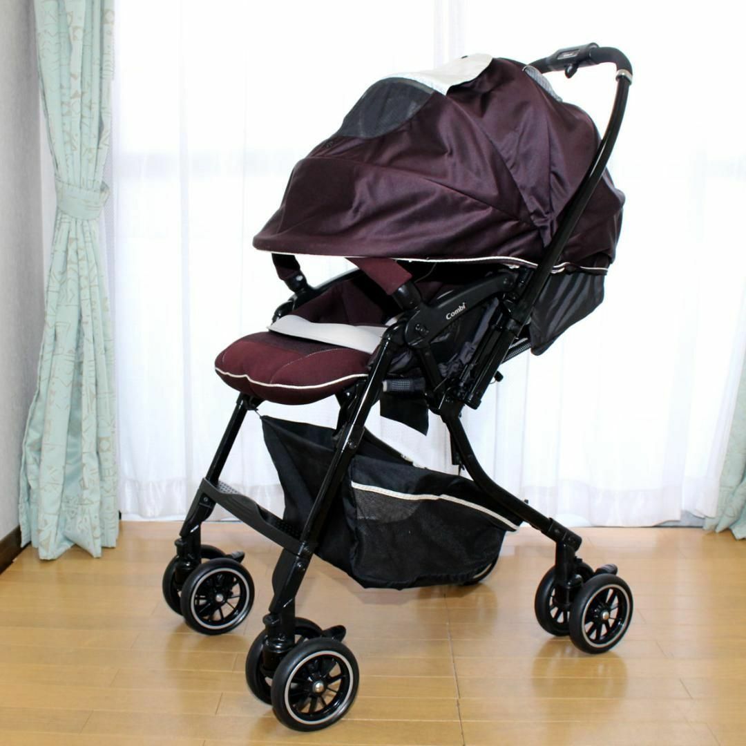 きれい Combiベビーカー+エールべべ 360度回転 チャイルドシートの