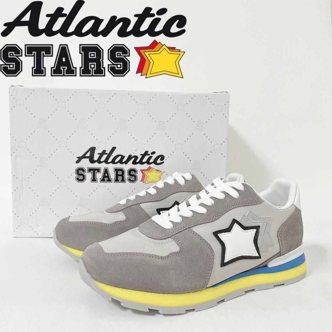 Atlantic STARS アトランティックスターズ POLARIS ポラリス AS28FＲF100 スエード ローカット スニーカー レッド/イエロー