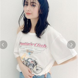 ジェイダ(GYDA)のlosangeles dinerショルダーカットTシャツ(Tシャツ(半袖/袖なし))