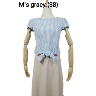 エムズグレイシー(M'S GRACY)の美品 m's gracy  チューリップスリーブブラウス(シャツ/ブラウス(半袖/袖なし))