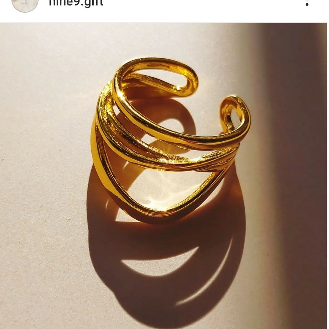 ZARA(ザラ)の展示ディスプレイ品ラスト1点／Gold ring … No.1011 レディースのアクセサリー(リング(指輪))の商品写真