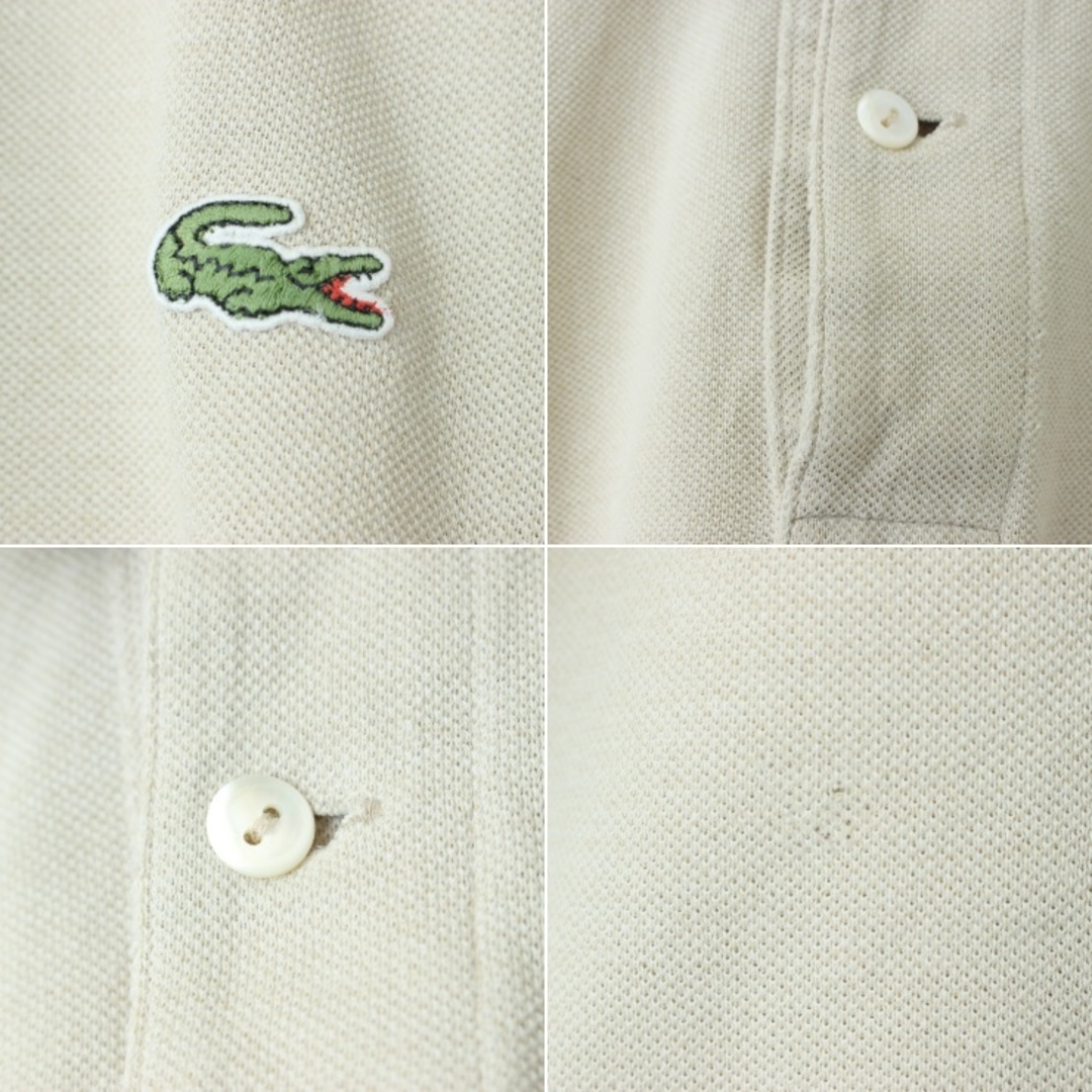 LACOSTE(ラコステ)のフランス企画フレンチラコステ Lacoste半袖ポロシャツ ベージュL ss63 メンズのトップス(ポロシャツ)の商品写真