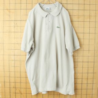 ラコステ(LACOSTE)のフランス企画フレンチラコステ Lacoste半袖ポロシャツ ベージュL ss63(ポロシャツ)