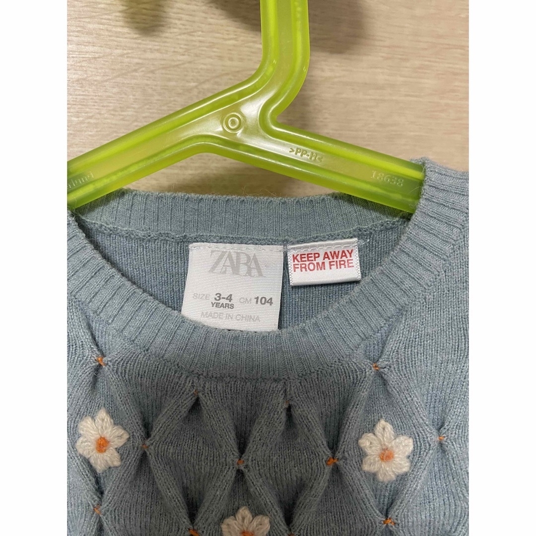 ZARA KIDS(ザラキッズ)のキッズ　ザラ　ワンピース　3-4Y 104 キッズ/ベビー/マタニティのキッズ服女の子用(90cm~)(ワンピース)の商品写真