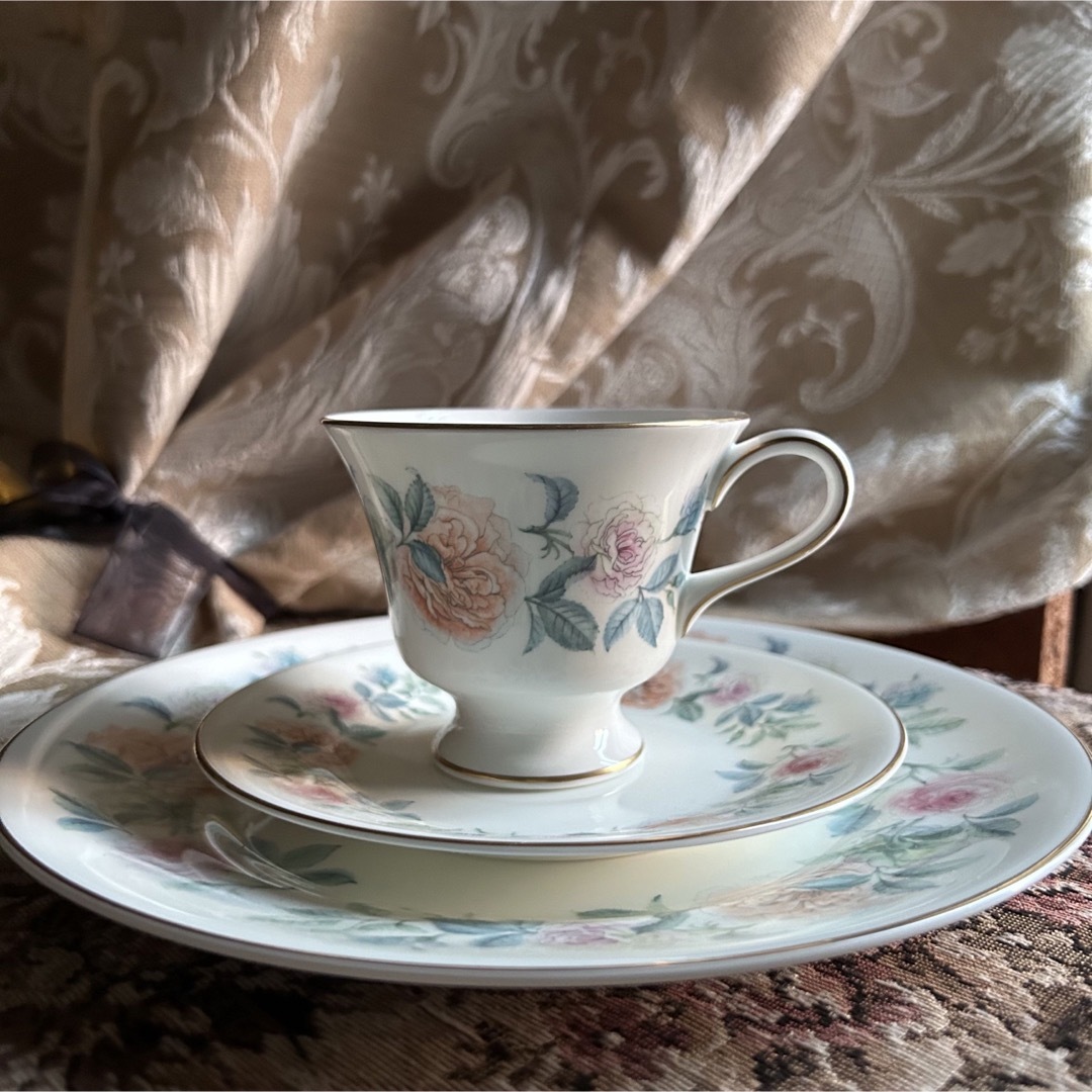 WEDGWOOD カップ ソーサー セット 花柄 ケーキ皿 デザート皿