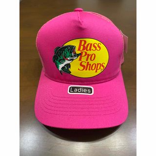 レア☆Bass Pro Shops バスプロショップ メッシュキャップ マゼンタ(キャップ)