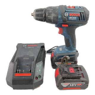 ボッシュ(BOSCH)の＊＊BOSCH ボッシュ 18V コードレスドリルドライバ (バッテリ2個・充電器付） GSR18V-LI ネイビー(その他)