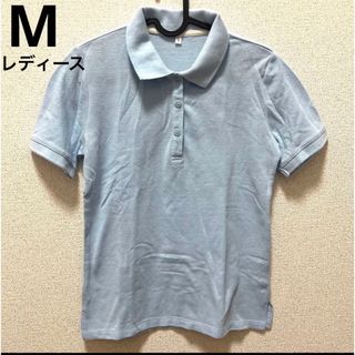 【677】ポロシャツ　レディース　M(ポロシャツ)
