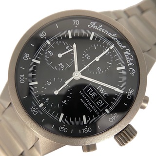 インターナショナルウォッチカンパニー(IWC)の　インターナショナルウォッチカンパニー IWC GST クロノグラフ IW370703 ブラック  チタン 自動巻き メンズ 腕時計(その他)