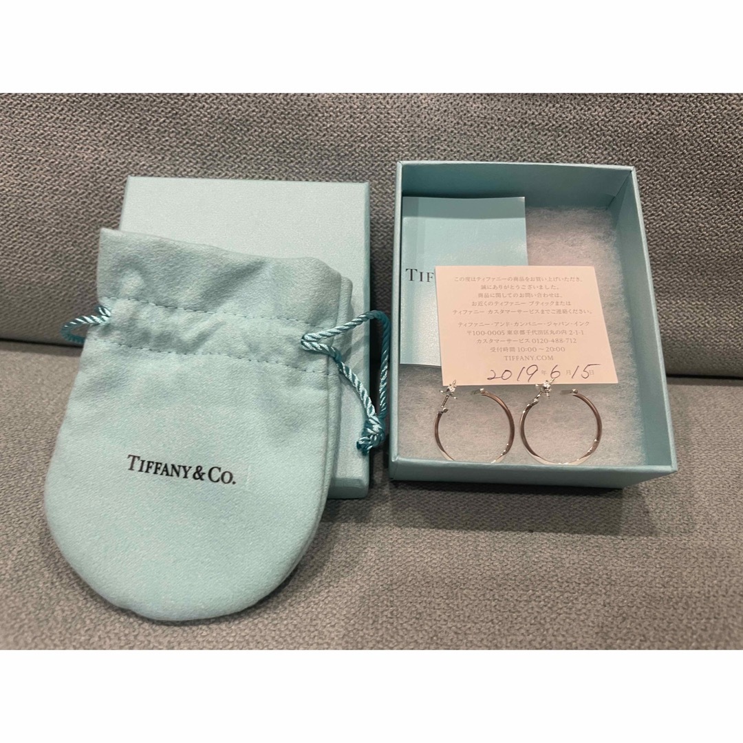 新品未使用】ティファニー Tワイヤー フープ ピアス T字 シルバー 925